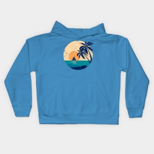 Yacht Rock Distressed Kids Hoodie